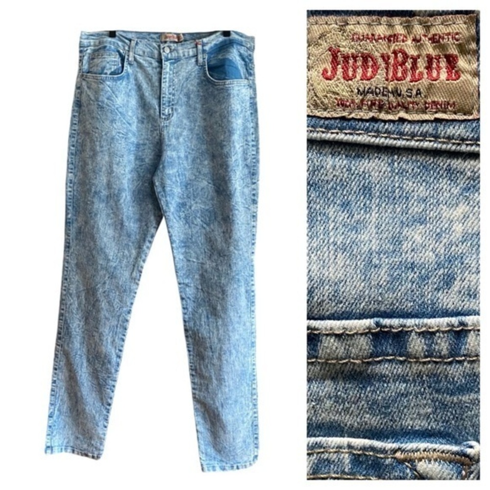Judy Blue Light Acid Wash High Rise Skinny Jeans Jeggings Plus Size 22